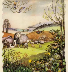 Vroege lente op het Engelse platteland, Engeland, jaren 1960